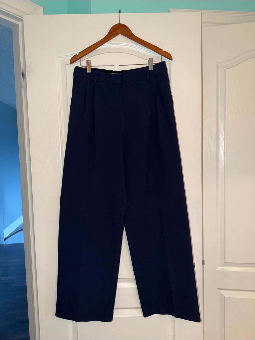 Babaton Wide Leg Navy Women's Pants - Classic Tailored Style